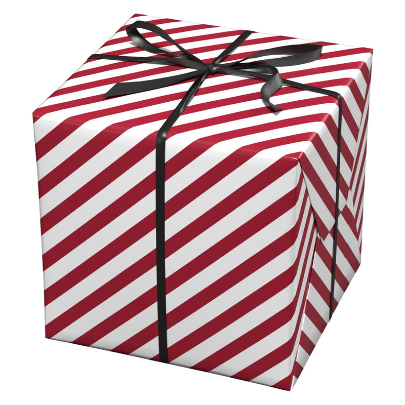 Cadeaupapier - 10 meter - rood gestreept