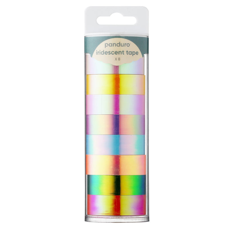 Panduro papertape tube - 8 stuks - iriserend
