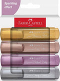 Faber-Castell metallic highlighters - 4 stuks