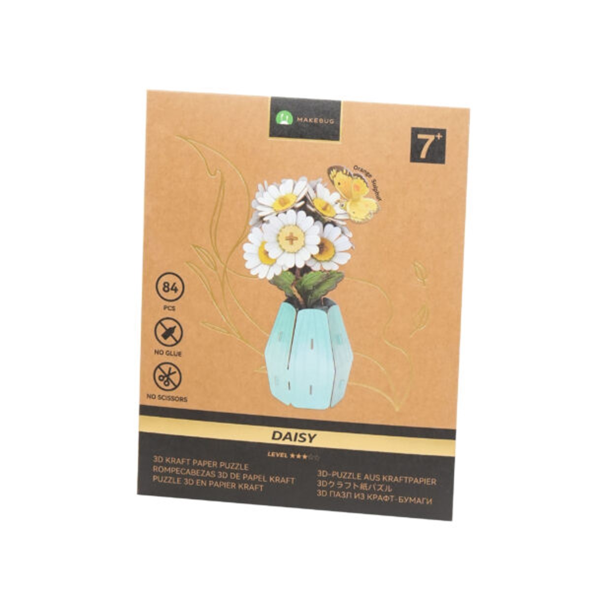 MakeBug 3D modelbouwpakket - daisy met Orange Sulphur