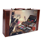 Mixed media art set in houten box