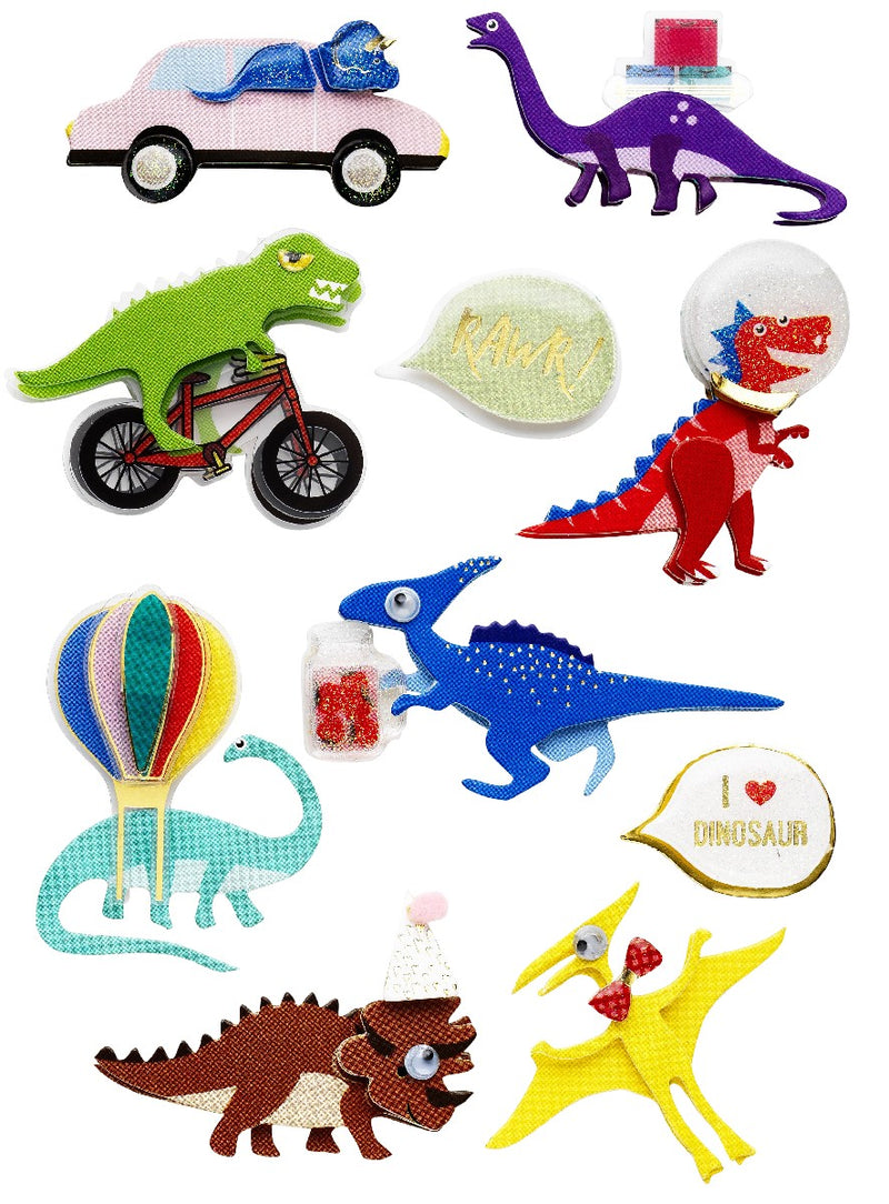 stickers 3D - dinosaurus