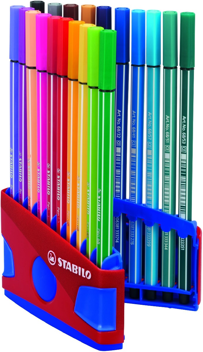 STABILO Pen 68 ColorParade - 20 stuks