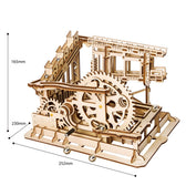 Robotime houten 3D puzzel - Marble Run Trapdoors