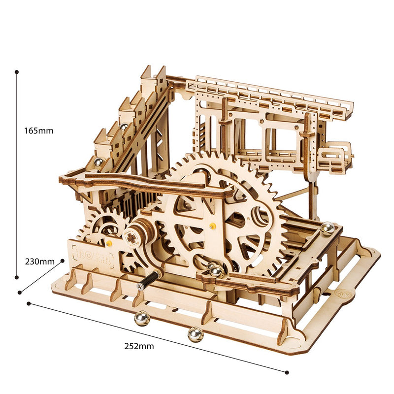 Robotime houten 3D puzzel - Marble Run Trapdoors