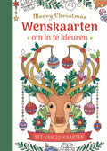 Wenskaarten om in te kleuren - Merry Christmas