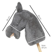 Hobby Horse - basis stokpaard - grijs
