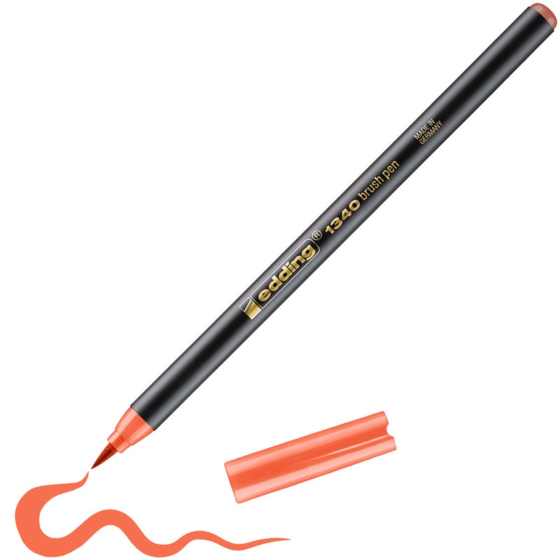 edding 1340 brush pen - 1 tot 3 mm - mandarijn