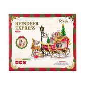 Robotime houten 3D puzzel - Reindeer Express