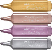 Faber-Castell metallic highlighters - 4 stuks