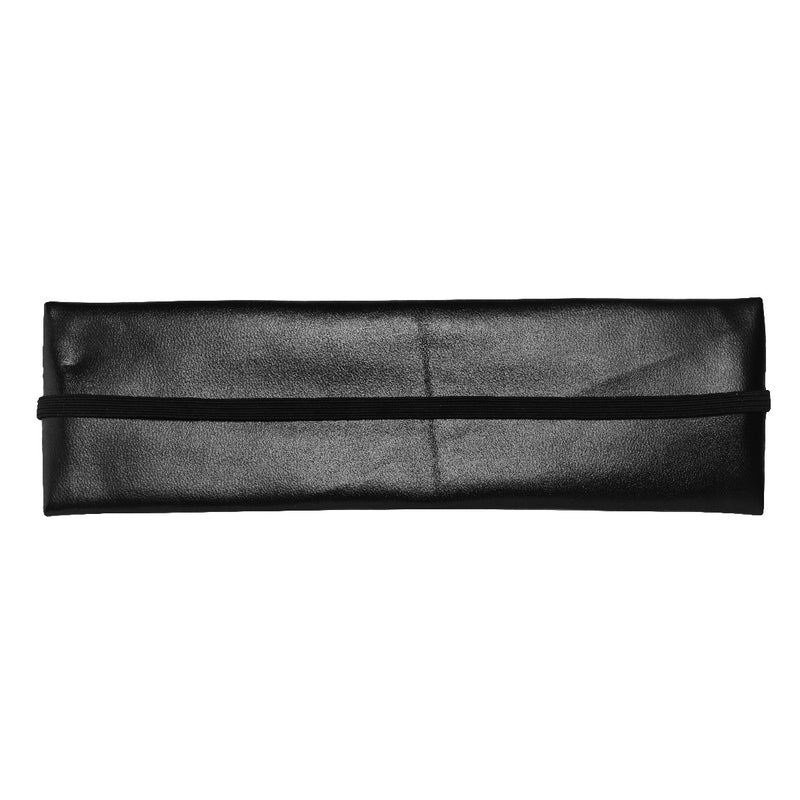 Etui met elastiek 21,7 x 6,4 cm - zwart