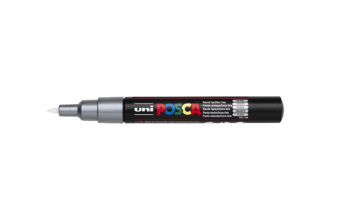 POSCA acrylmarker - extra fijn PC-1MC - 0,7-1 mm - zilver