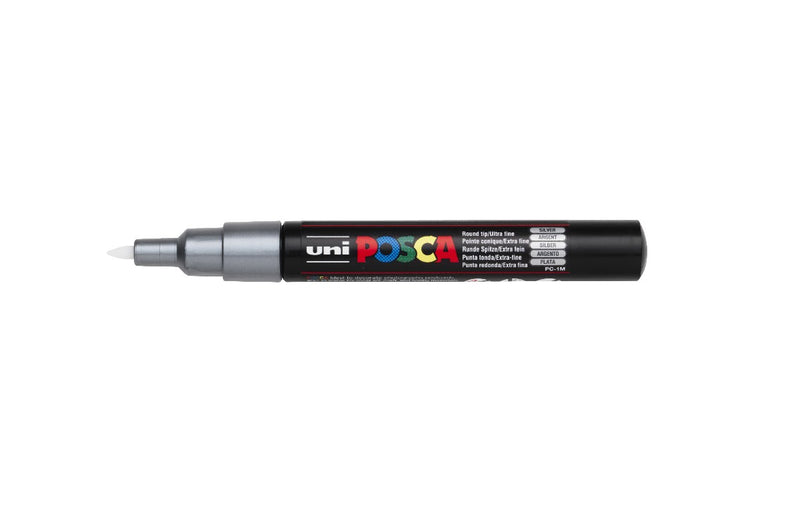 POSCA acrylmarker - extra fijn PC-1MC - 0,7-1 mm - zilver