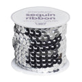 Decoratief koord - pailletten - zilver