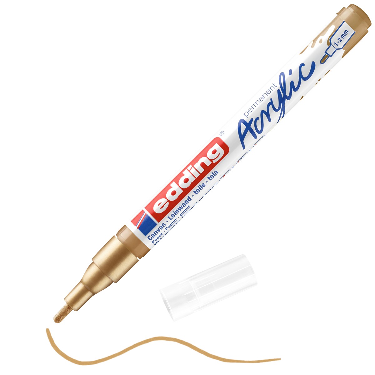 edding 5300 acrylic marker fine - 924 goud