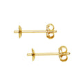 Oorstekers - verguld - 10 mm - 2 stuks