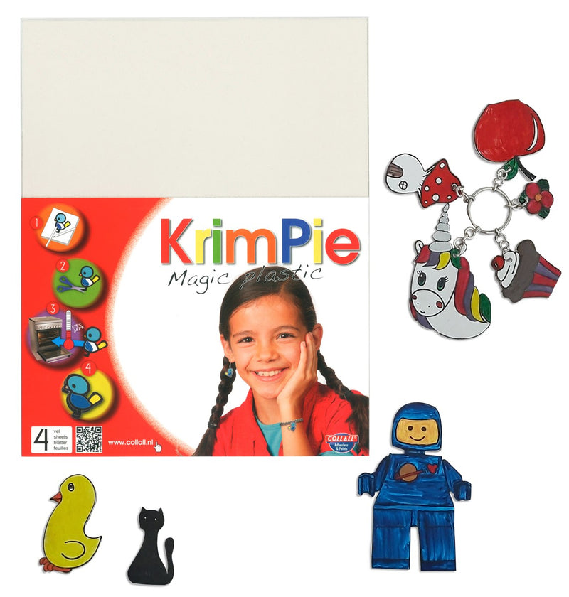 Krimpie Magic Plastic - krimpfolie - 4 vellen - wit