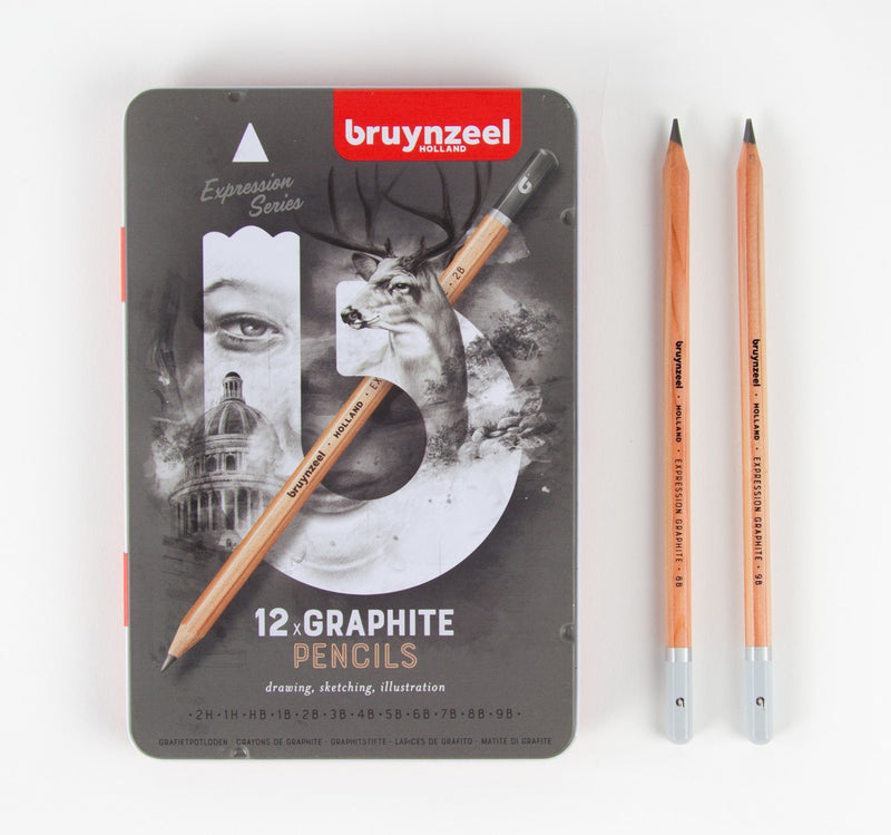Bruynzeel Creatives - grafietpotloden - 12 stuks