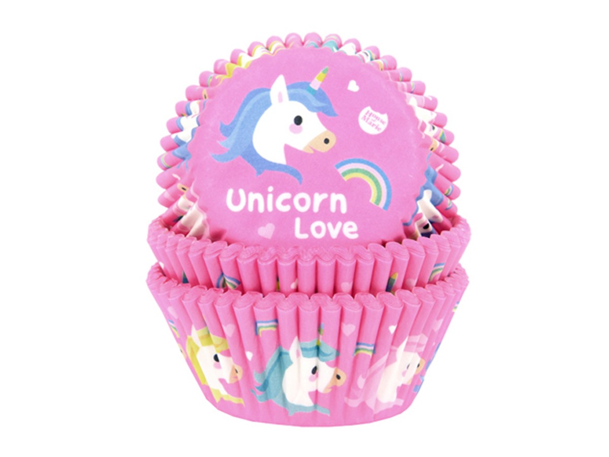 baking cups 50 stuks - unicorn