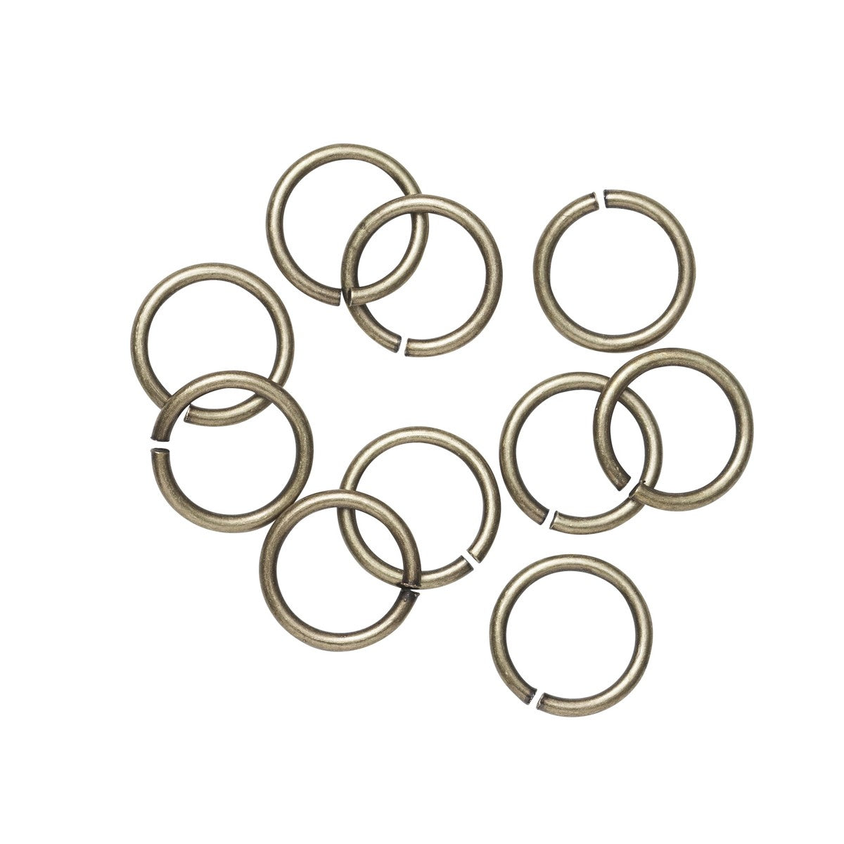 Buigring - 7 mm - 10 stuks - antiek goudkleurig