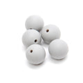 siliconen kralen 5 stuks - 12 mm grijs