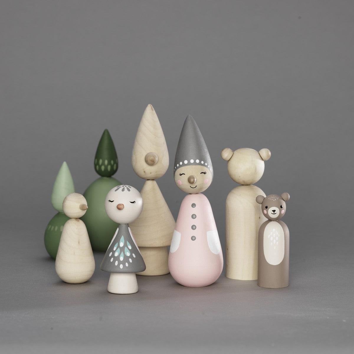 Houten figuren - basisset