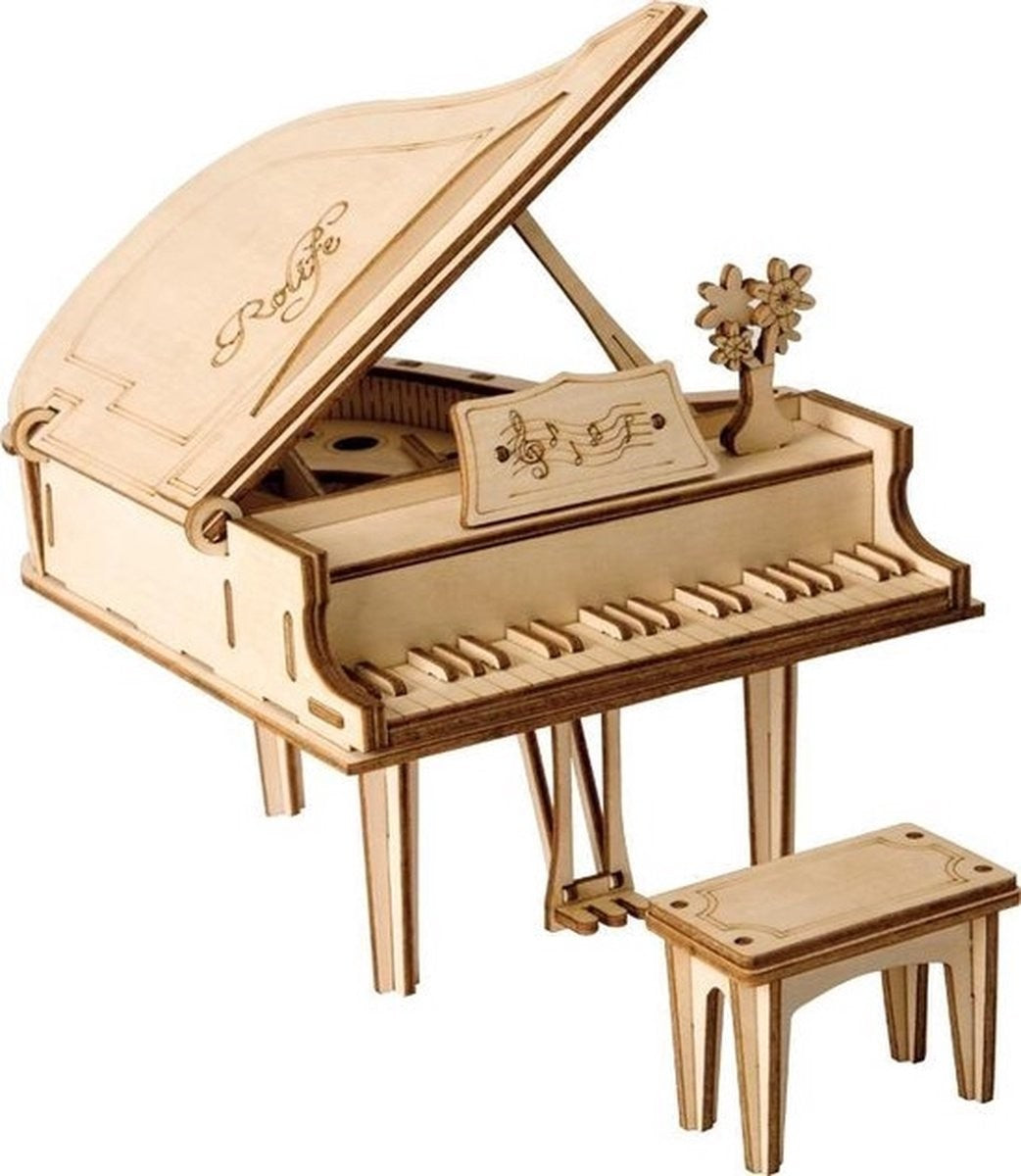 Robotime houten 3D puzzel - Piano