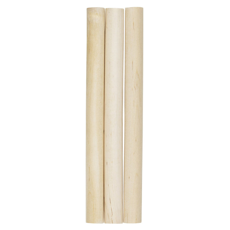Houten stok - 19 mm - 22 cm - 3 stuks