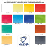 van Gogh aquarelverf pocket box - 12 halve napjes - basic
