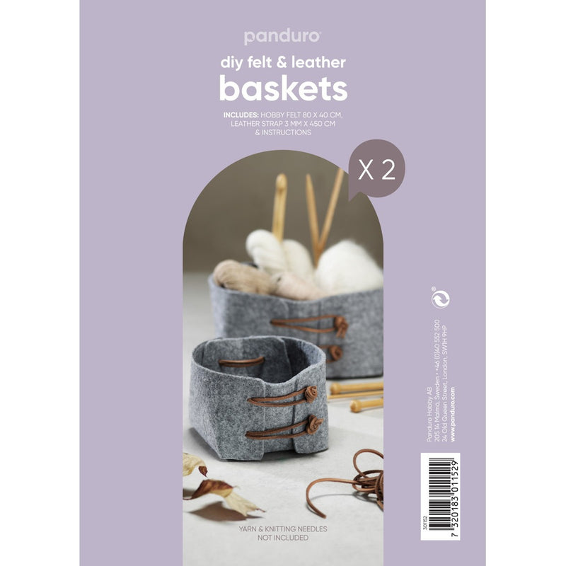 Panduro DIY kit - bakjes van vilt en leer
