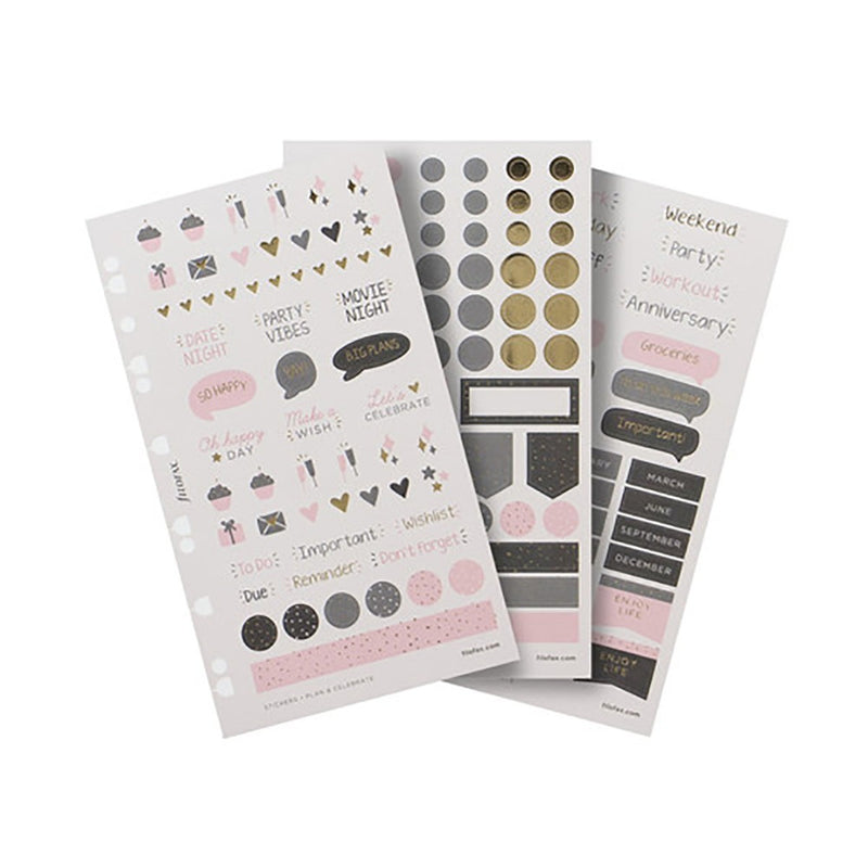 Filofax stickers - 6 vellen - party vibes