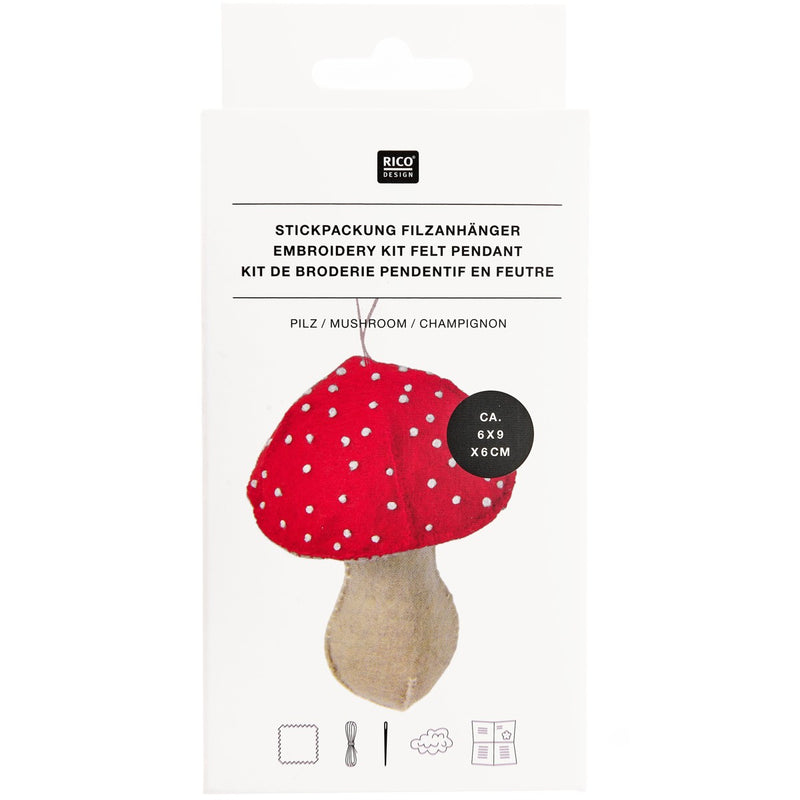 Rico Design vilt pakket - paddenstoel hanger