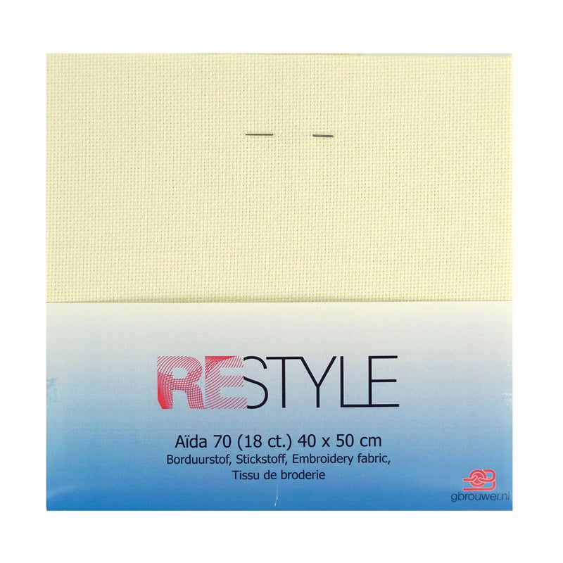 borduurstof Aida 70/ 18 count - 40x50 cm ecru