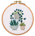 Borduurpakket Ø12,5 cm- Plantjes