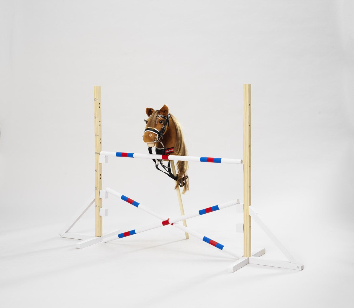 Hobby Horse - houten hindernis met steunberen