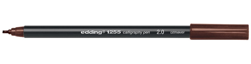 edding 1255 kalligrafiestift - donkerbruin 2 mm