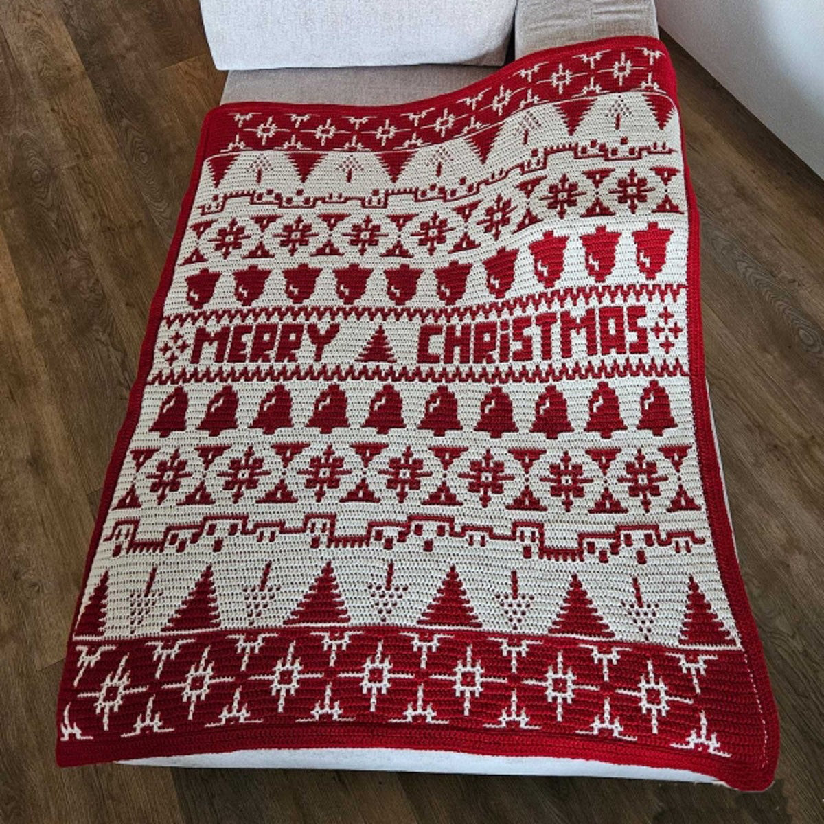 Katia haakpakket - Merry Blanket - rood