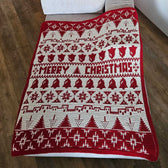 Katia haakpakket - Merry Blanket - rood