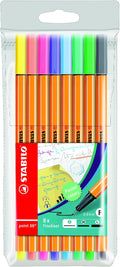 STABILO Point 88 - 8 stuks - pastel