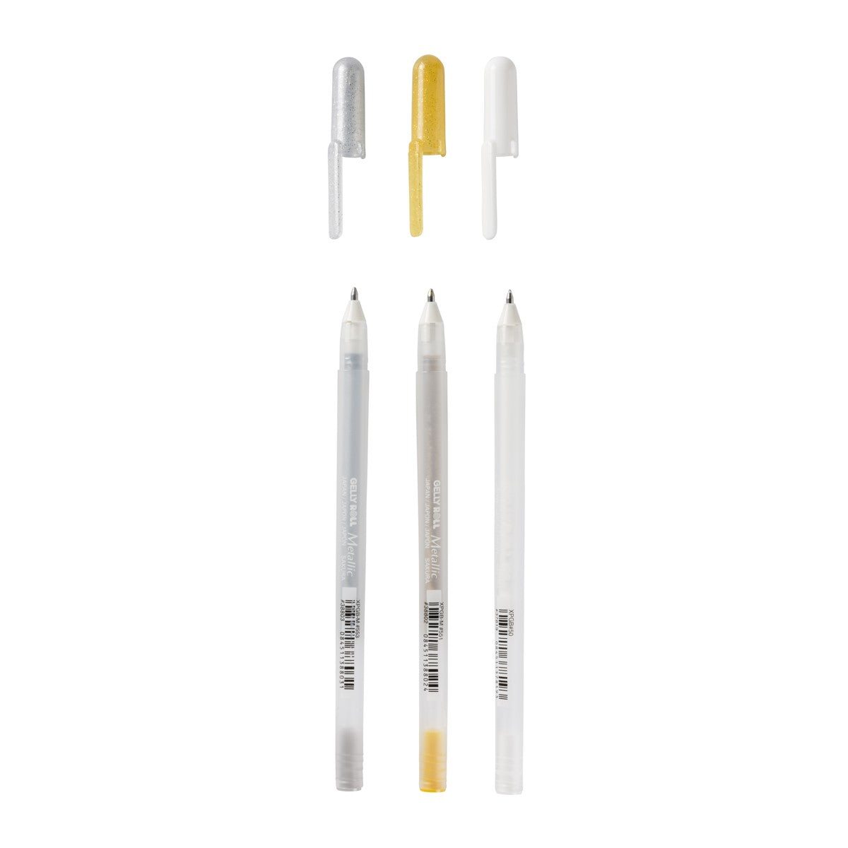 Sakura Gelly Roll set - 3 stuks - goud, zilver & wit