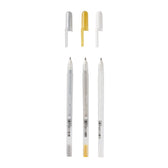 Sakura Gelly Roll set - 3 stuks - goud, zilver & wit