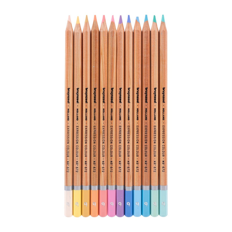 Bruynzeel Creatives - kleurpotloden - 12 stuks - pastel