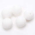 siliconen kralen 5 stuks - 15 mm wit