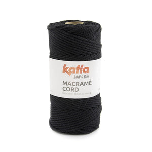 Katia Macramé Cord - zwart 119
