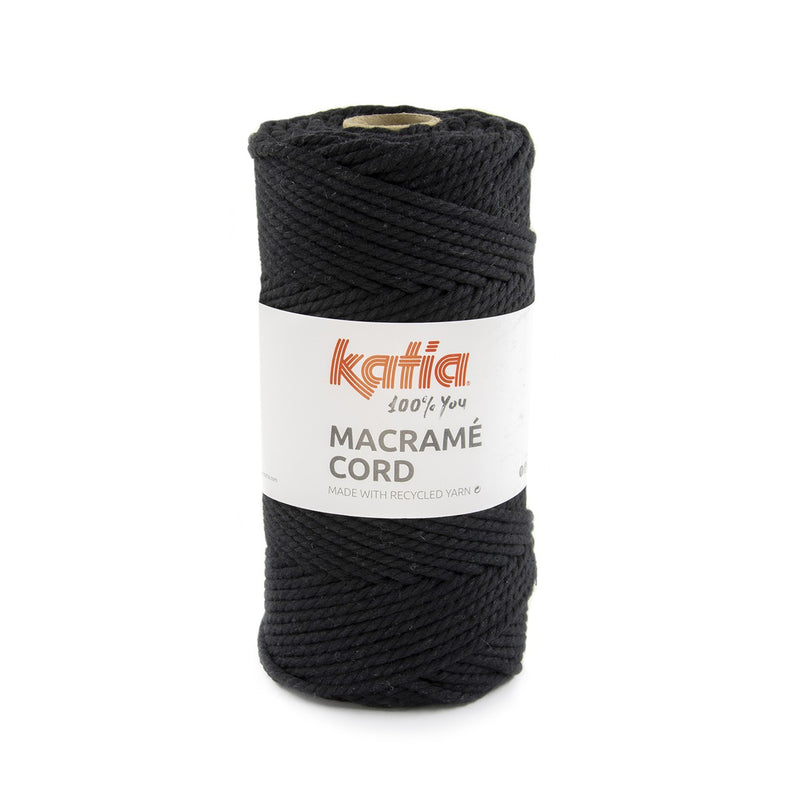 Katia Macramé Cord - zwart 119
