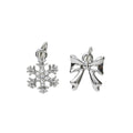 Charm Series hangers - sneeuwster/strik zilverkleurig