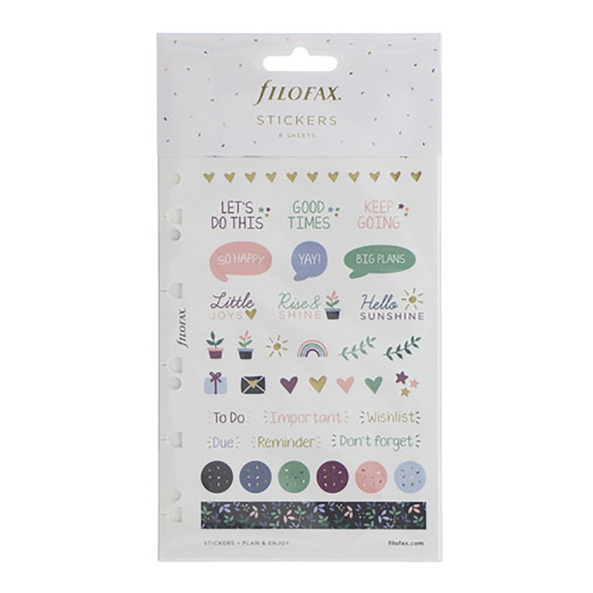 Filofax stickers- 6 vellen - garden vibes