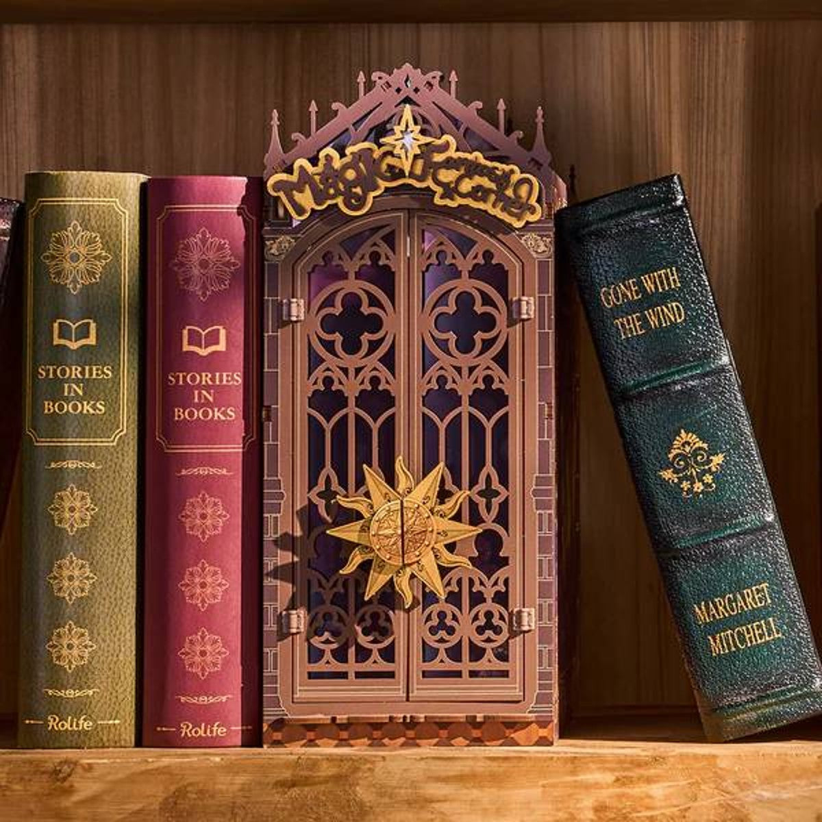Robotime houten 3D puzzel - book nook - Magic Fantasy Corner