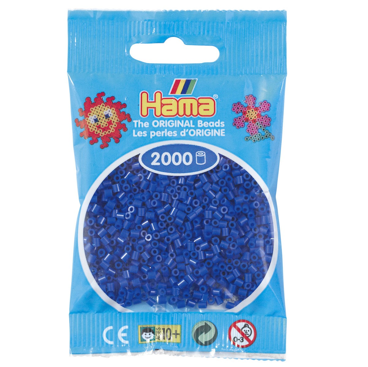 Hama Mini - strijkkralen - 2000 stuks - blue 08