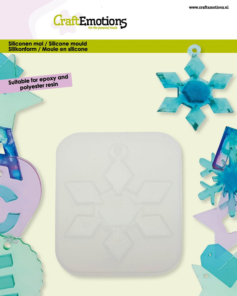 Siliconen gietmal - hanger sneeuwster 1